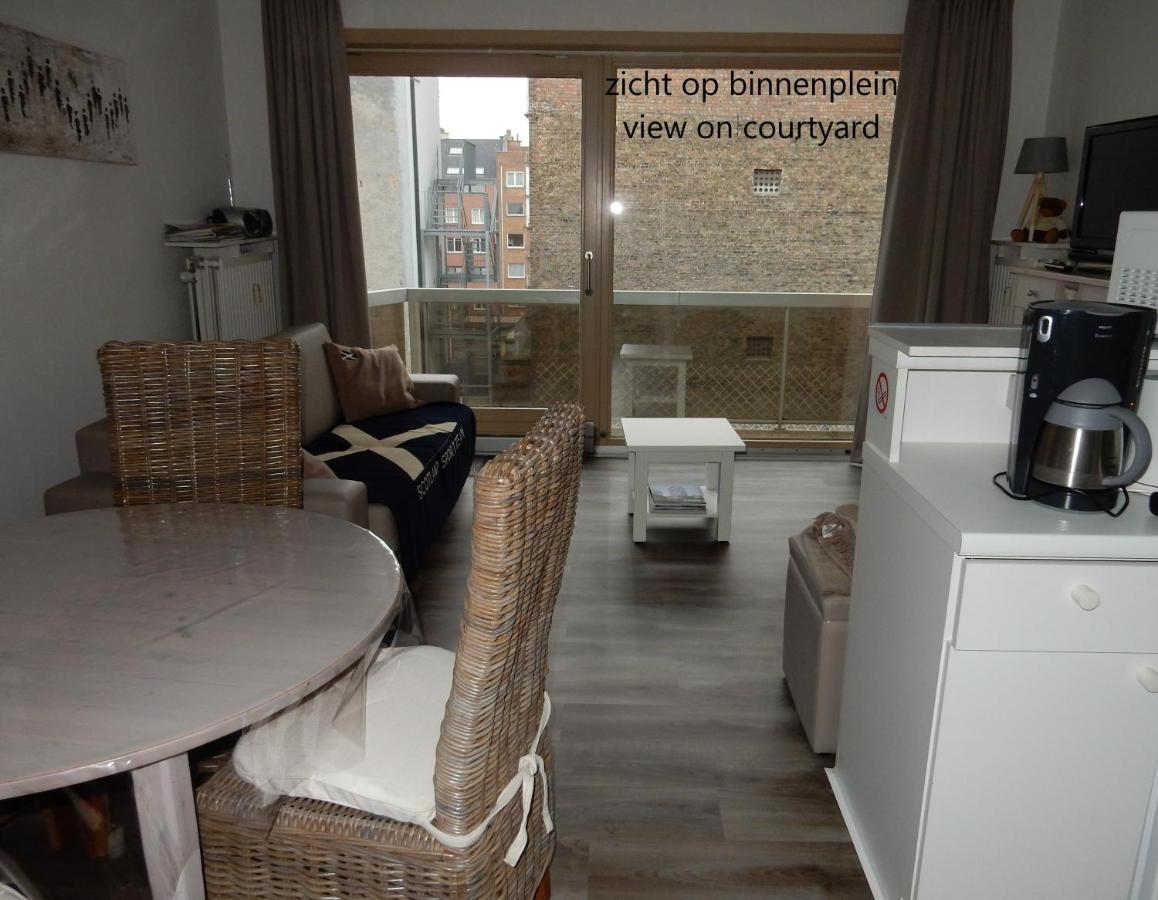 Studio Center Of Ostend W/Parking & South Terrace Apartment Bagian luar foto